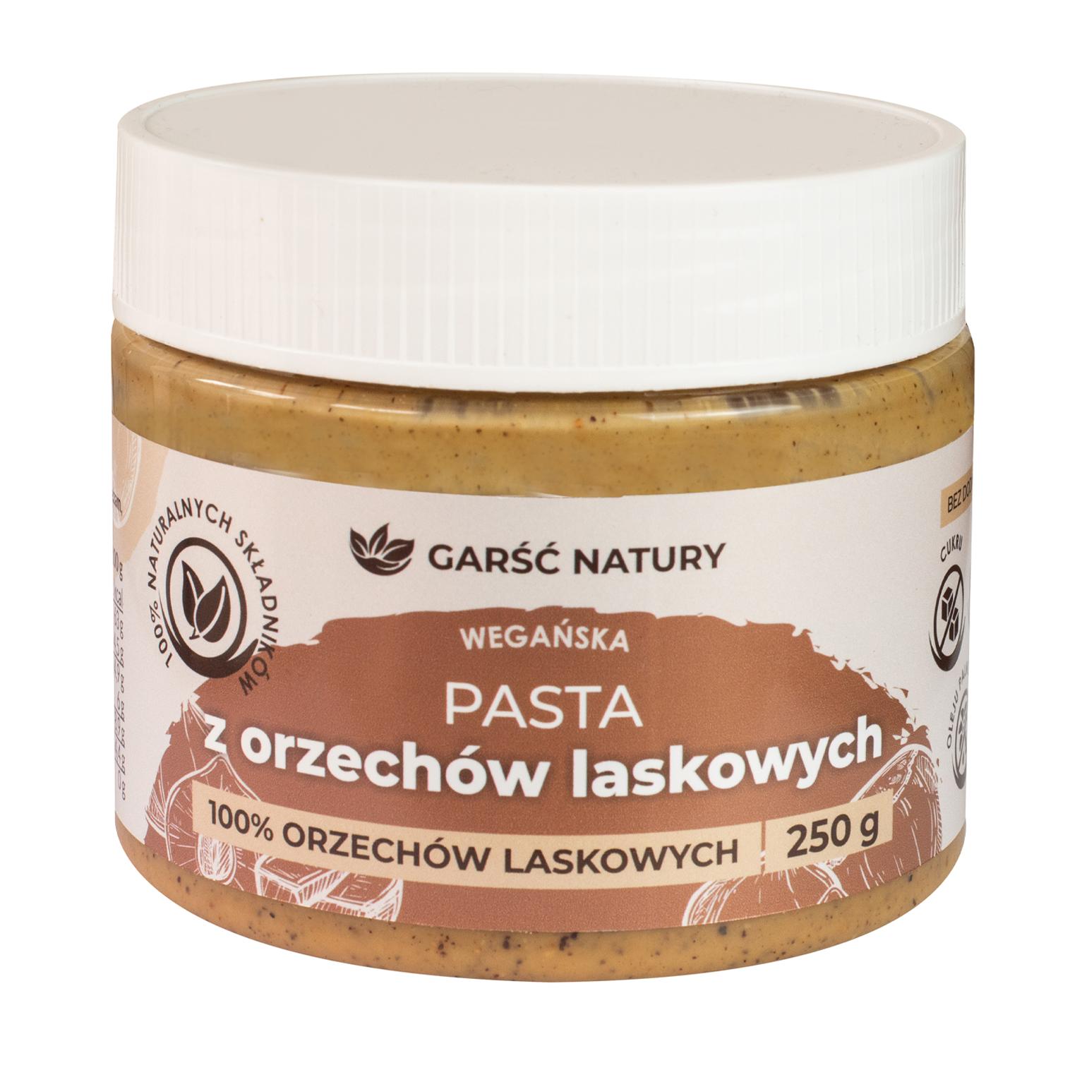 Pasta z orzechów laskowych 250g wegański naturalny