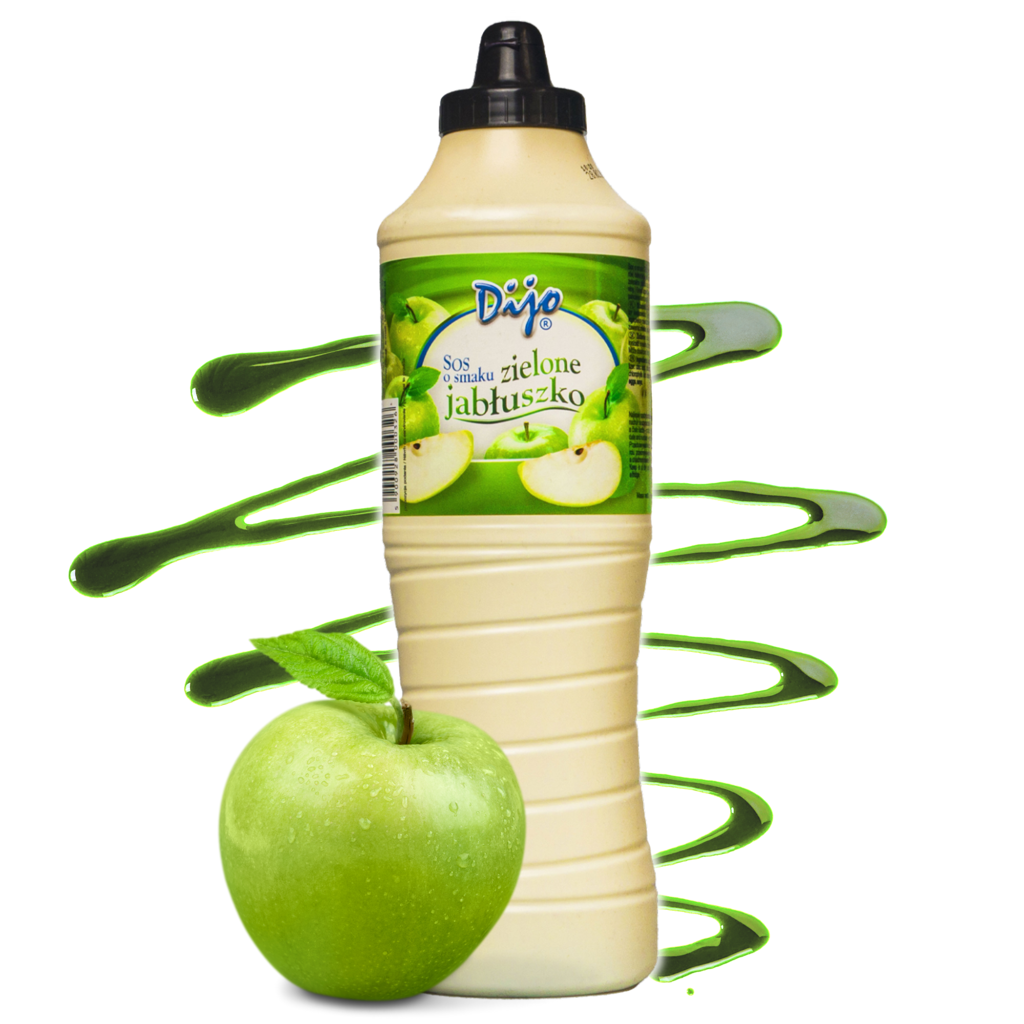 Sos polewa do lodów Zielone jabłko 1000 ml Dijo 1l