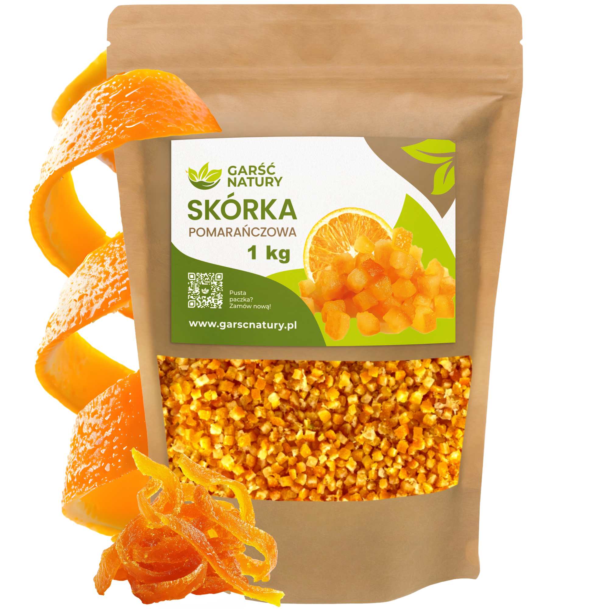 Skórka pomarańczowa kandyzowana 1000g