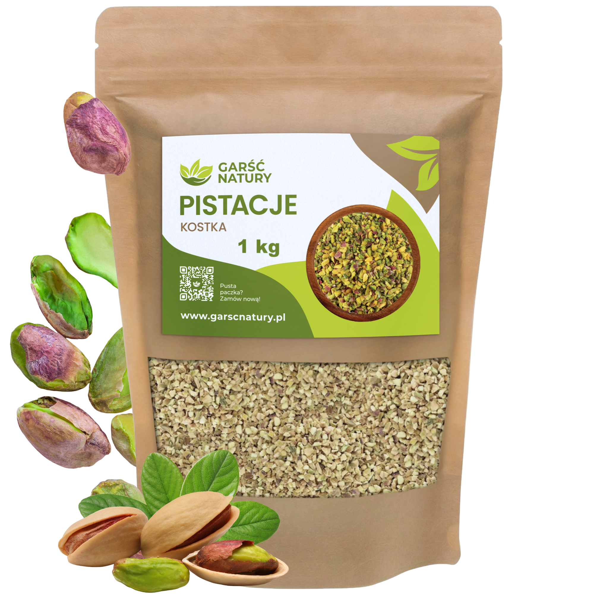 Pistacje kostka 1kg pistacja łuskana