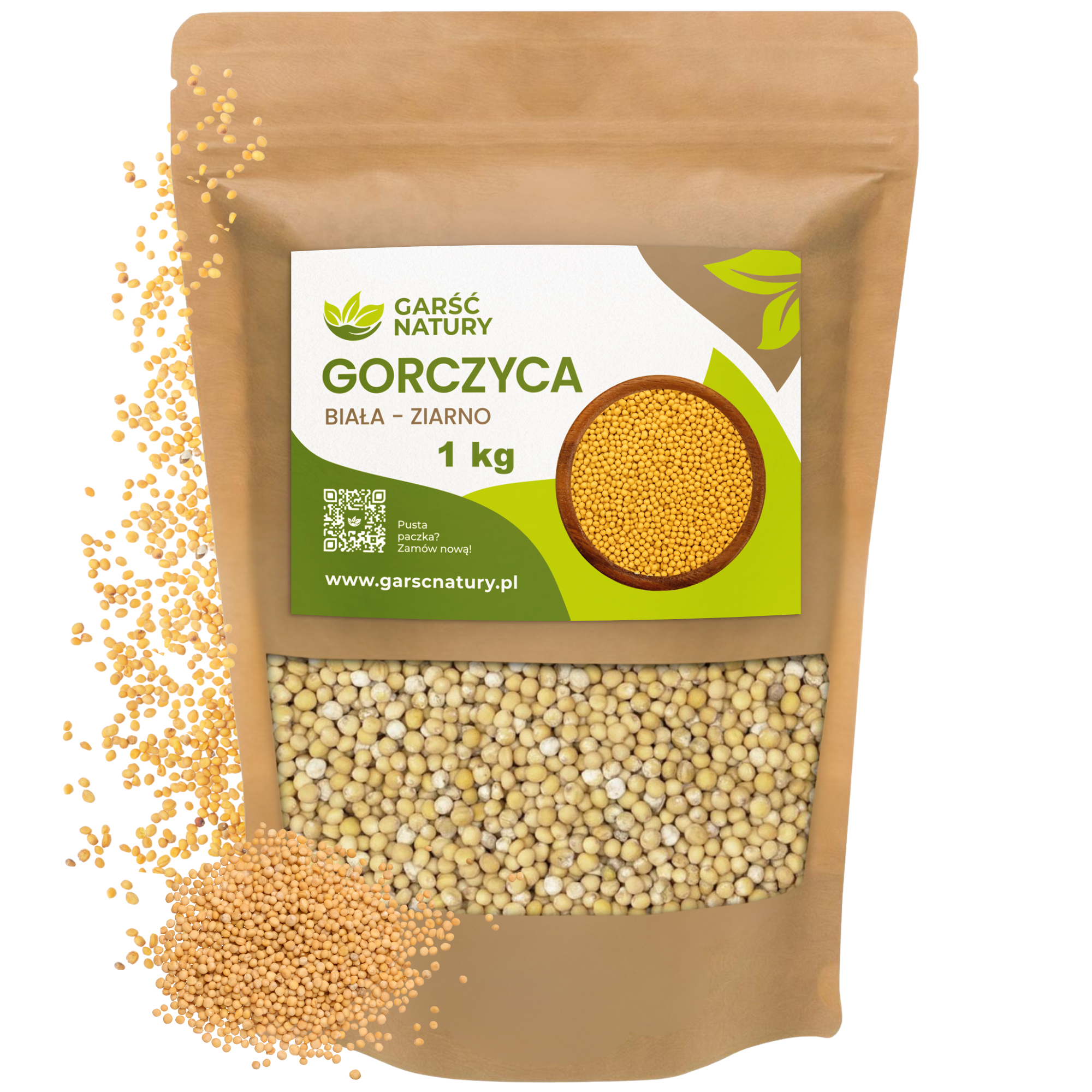 Gorczyca biała ziarno 1kg