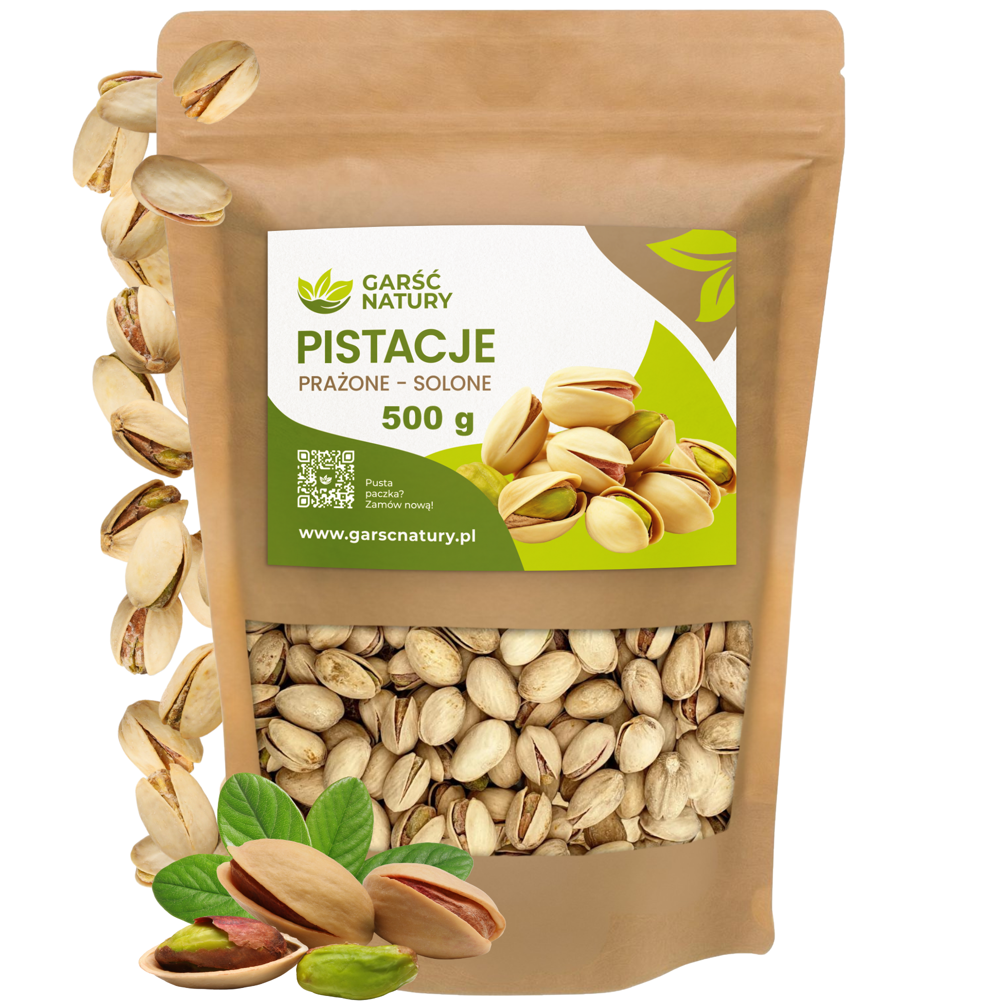 Pistacje prażone solone 500g