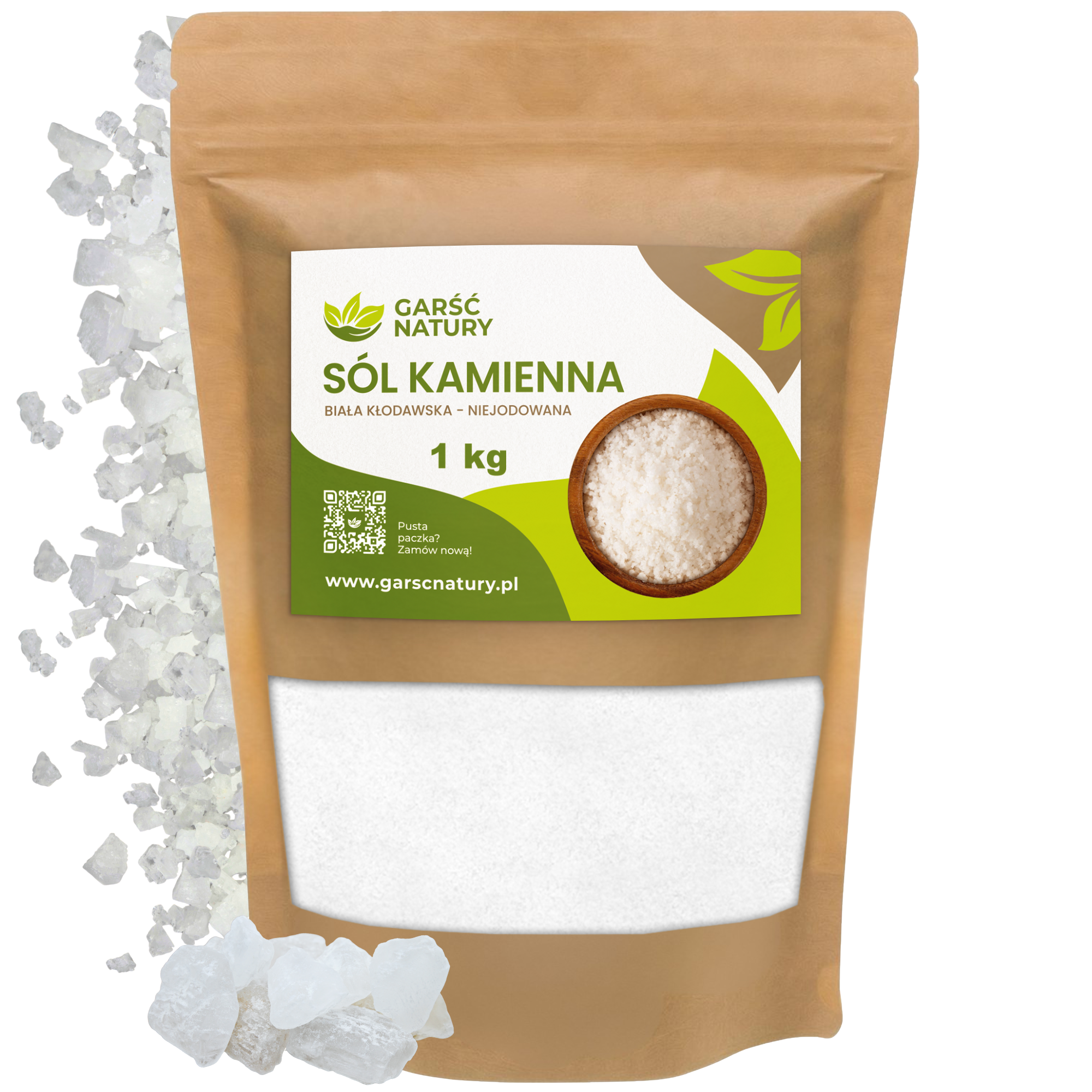 Sól kamienna kłodawska biała 1kg