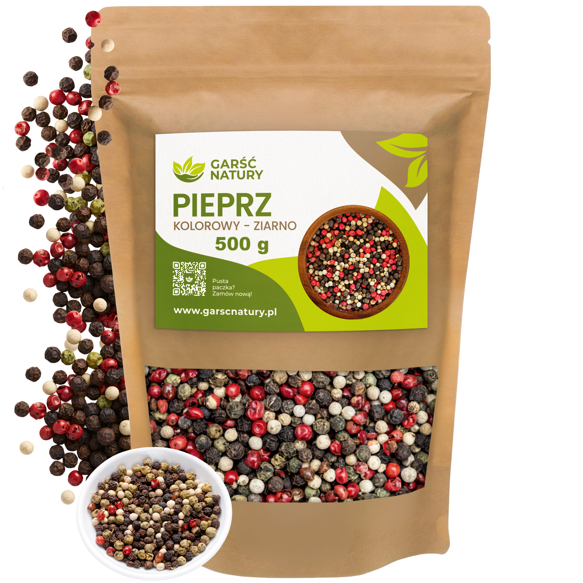 Pieprz kolorowy ziarno 500g