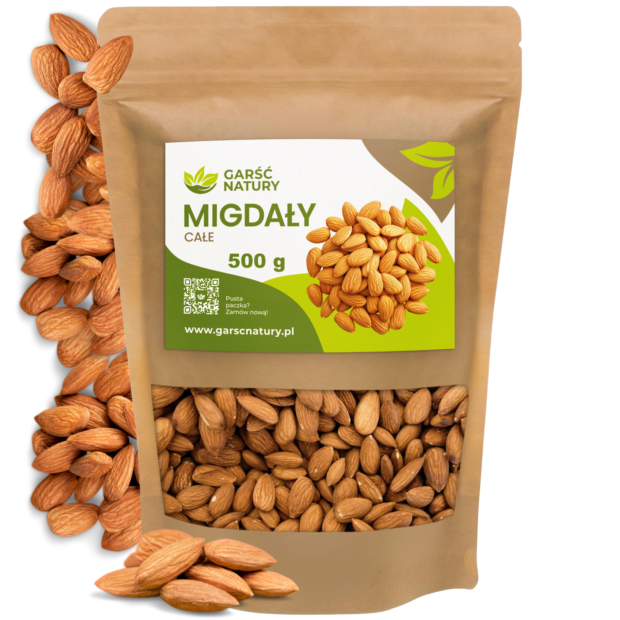 Migdały całe kalifornijskie 500g