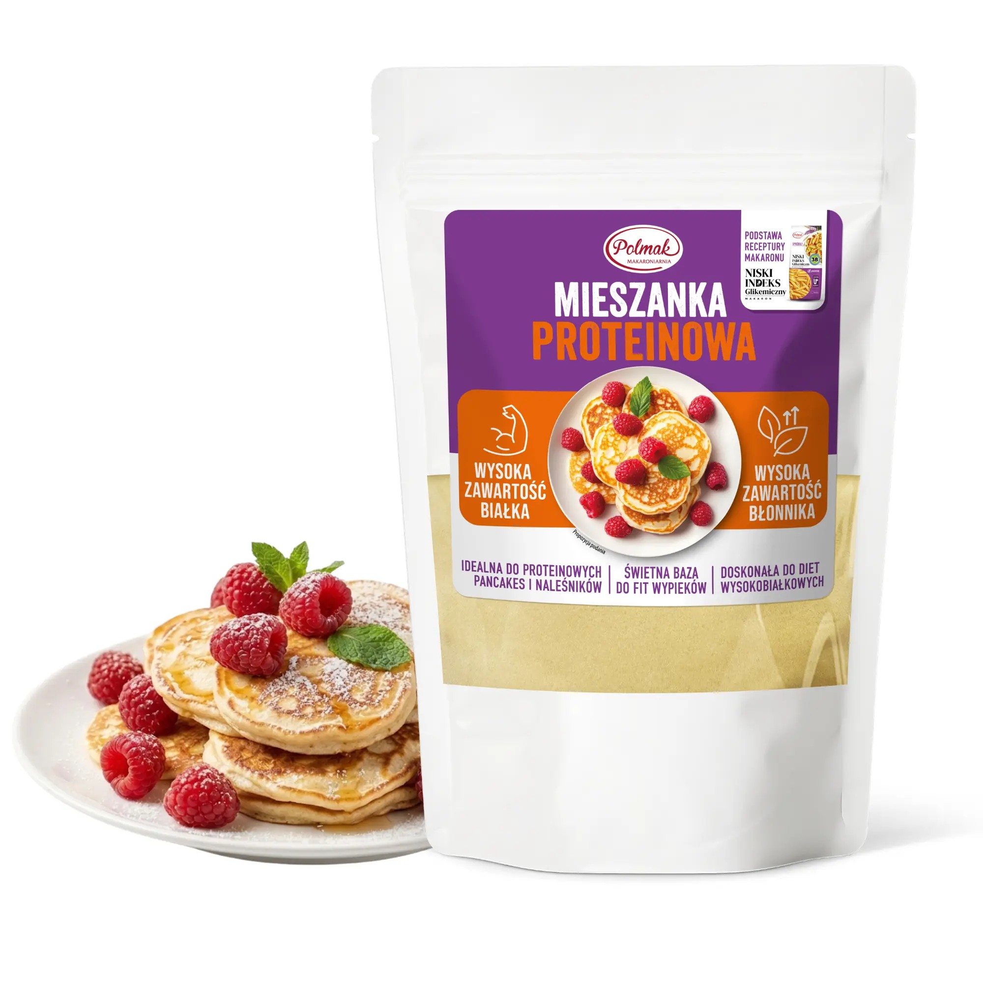 Mieszanka proteinowa 1kg do przygotowania fit pancakes i naleśników