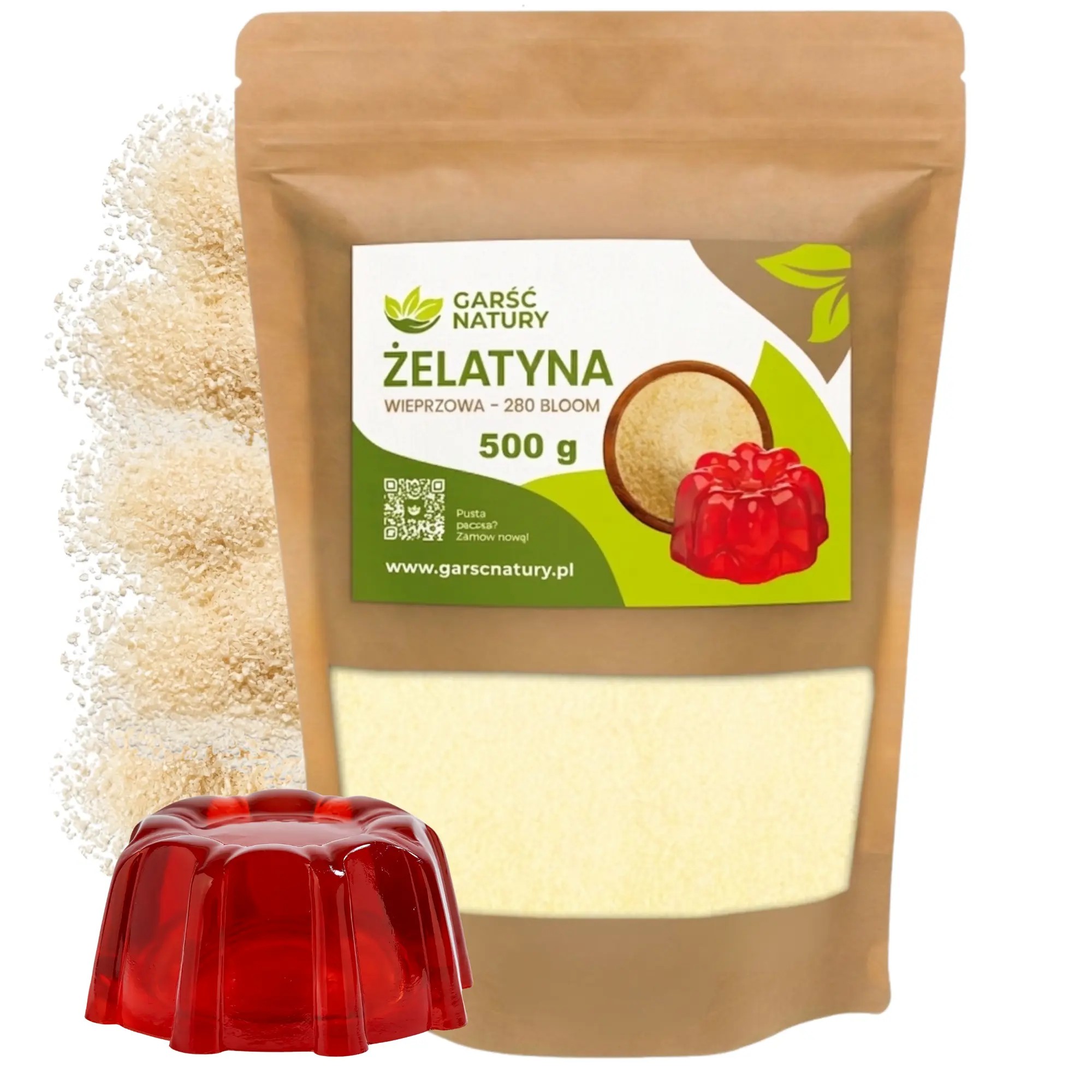 Żelatyna wieprzowa 280 BLOOM 500g